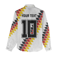 Custom Germany National Football Women Casual Shirt Inspired German Flag and Bavarian Renaissance Motifs - Wonder Print Shop