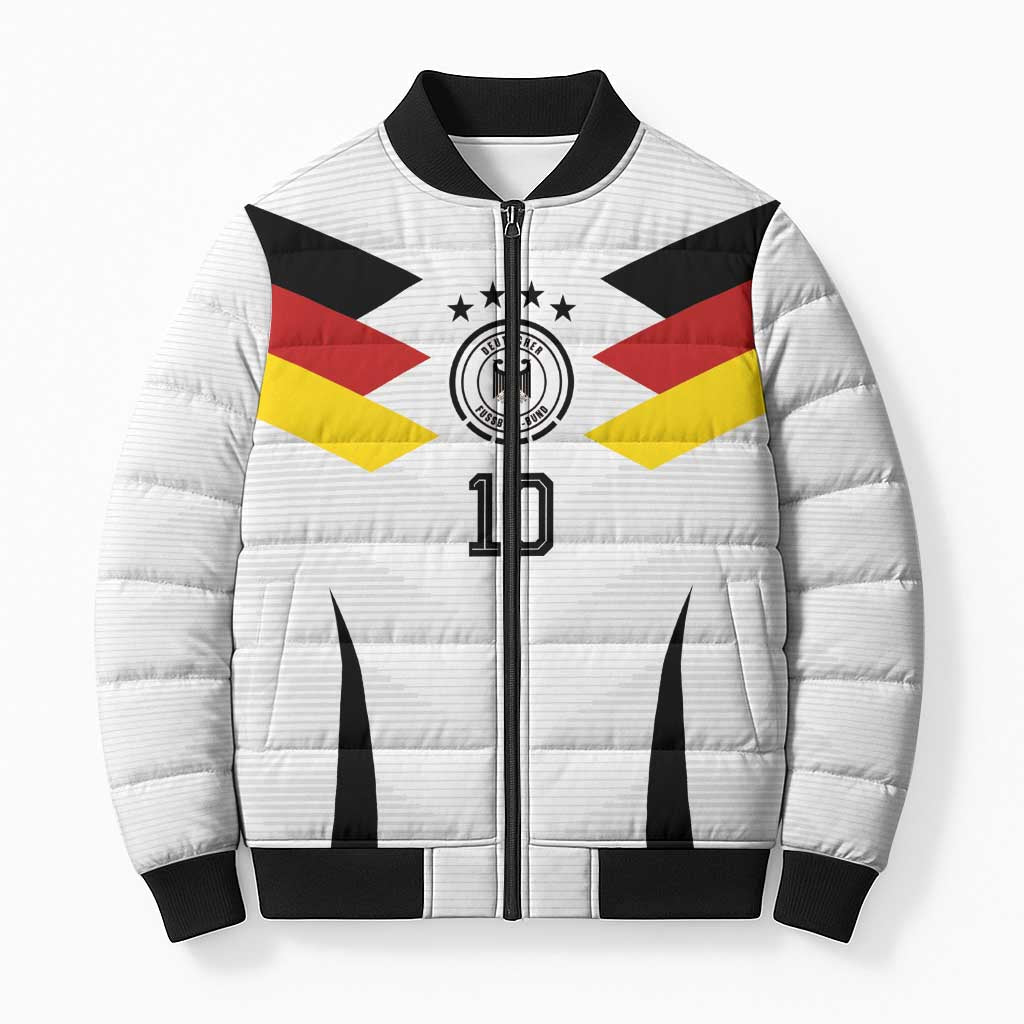 Custom Germany National Football Bomber Puffer Jacket Die Mannschaft 2026 - Wonder Print Shop