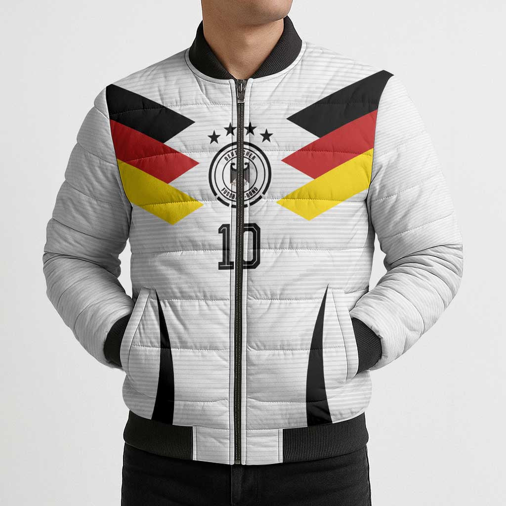 Custom Germany National Football Bomber Puffer Jacket Die Mannschaft 2026 - Wonder Print Shop