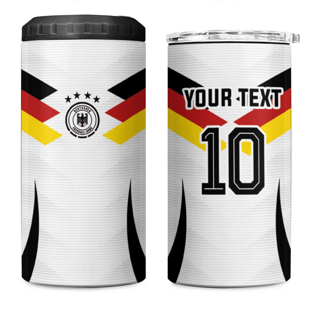 Custom Germany National Football 4 in 1 Can Cooler Tumbler Die Mannschaft 2026 - Wonder Print Shop