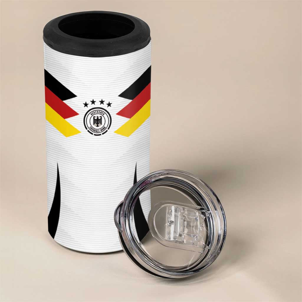 Custom Germany National Football 4 in 1 Can Cooler Tumbler Die Mannschaft 2026 - Wonder Print Shop
