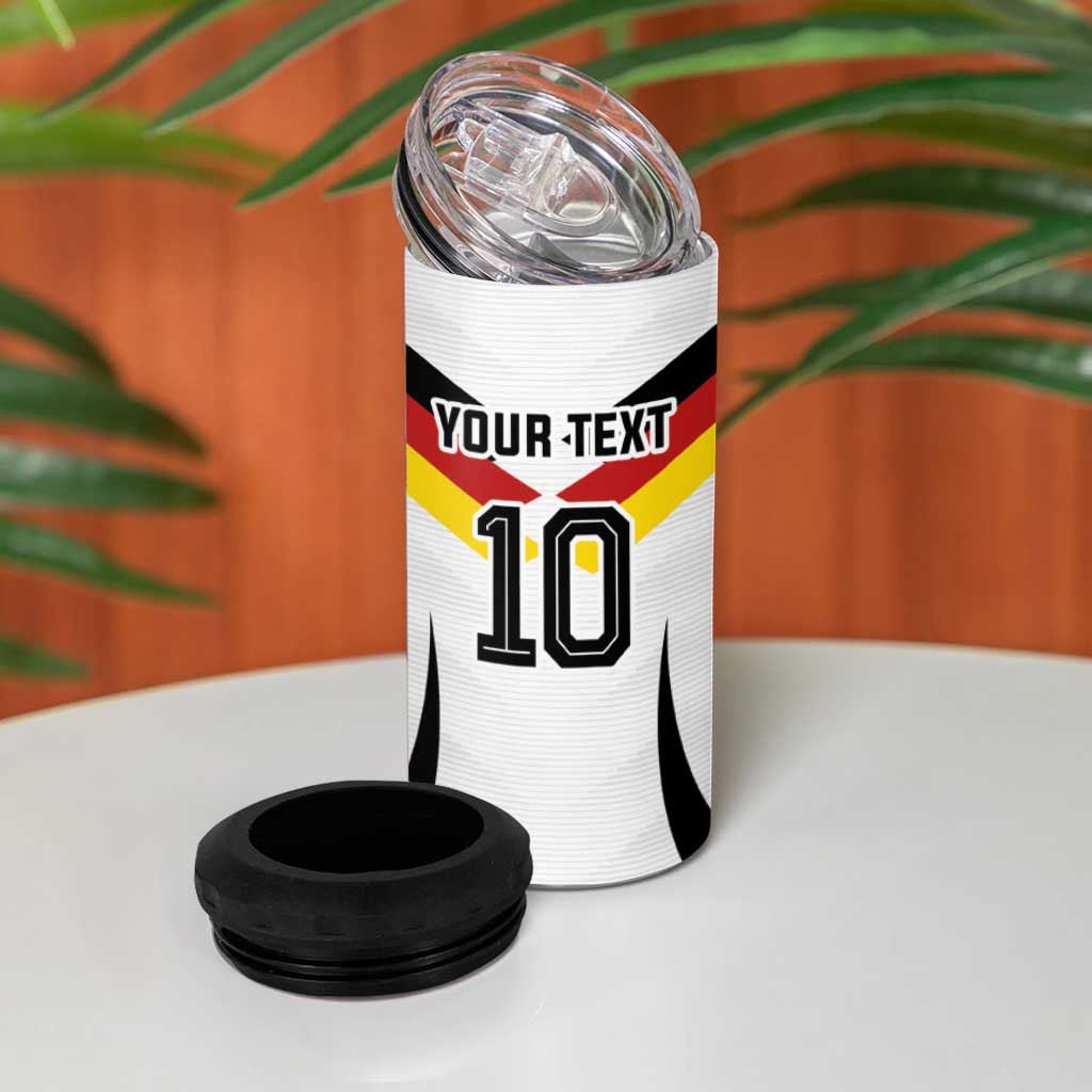 Custom Germany National Football 4 in 1 Can Cooler Tumbler Die Mannschaft 2026 - Wonder Print Shop