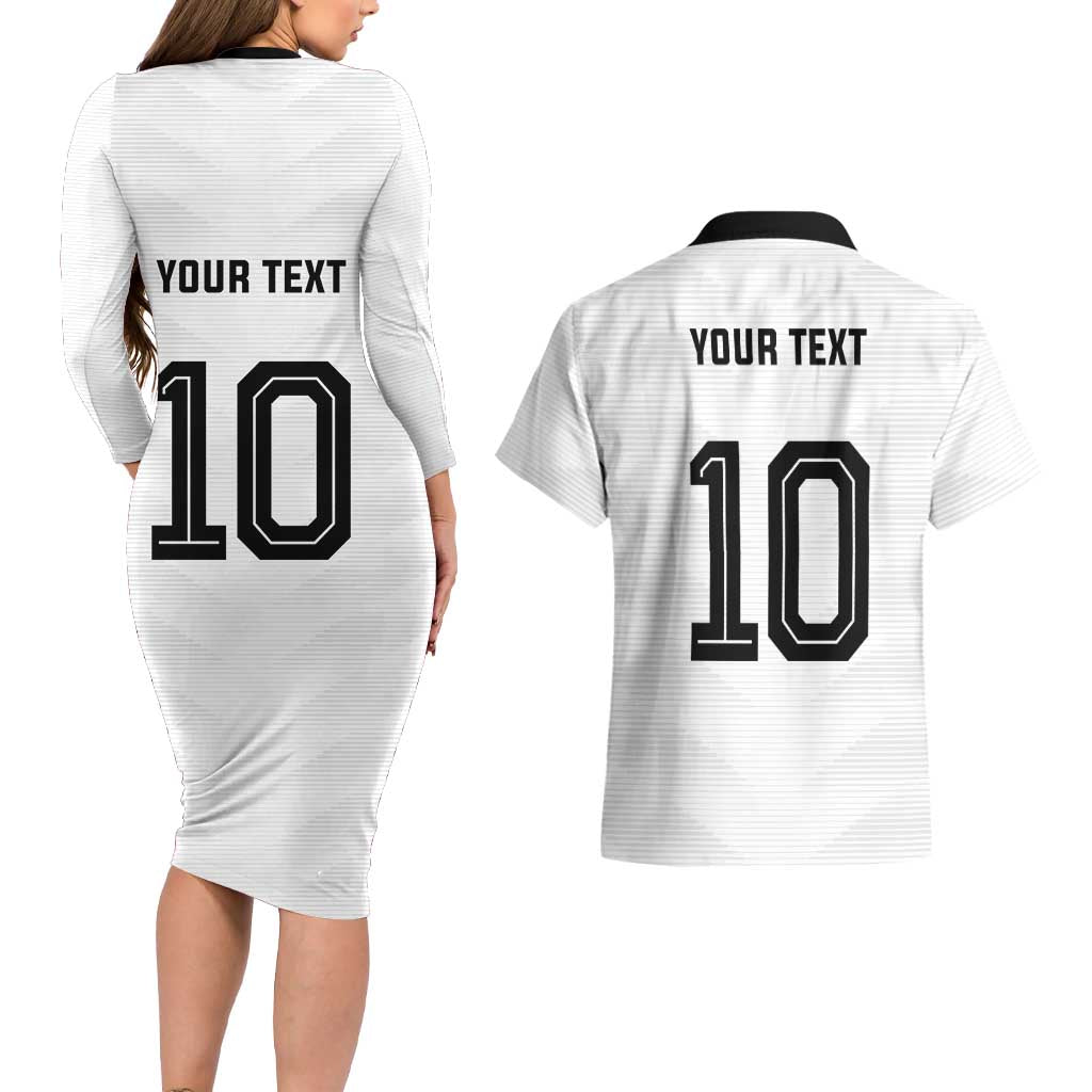 Custom Germany National Football Couples Matching Long Sleeve Bodycon Dress and Hawaiian Shirt Die Mannschaft 2026 - Wonder Print Shop