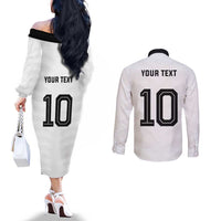 Custom Germany National Football Couples Matching Off The Shoulder Long Sleeve Dress and Long Sleeve Button Shirt Die Mannschaft 2026 - Wonder Print Shop