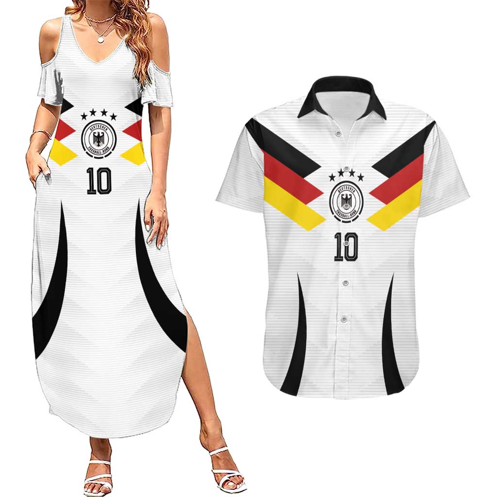 Custom Germany National Football Couples Matching Summer Maxi Dress and Hawaiian Shirt Die Mannschaft 2026 - Wonder Print Shop