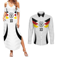 Custom Germany National Football Couples Matching Summer Maxi Dress and Long Sleeve Button Shirt Die Mannschaft 2026 - Wonder Print Shop