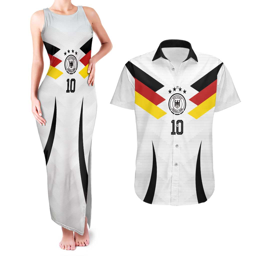 Custom Germany National Football Couples Matching Tank Maxi Dress and Hawaiian Shirt Die Mannschaft 2026 - Wonder Print Shop