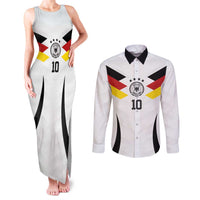 Custom Germany National Football Couples Matching Tank Maxi Dress and Long Sleeve Button Shirt Die Mannschaft 2026 - Wonder Print Shop