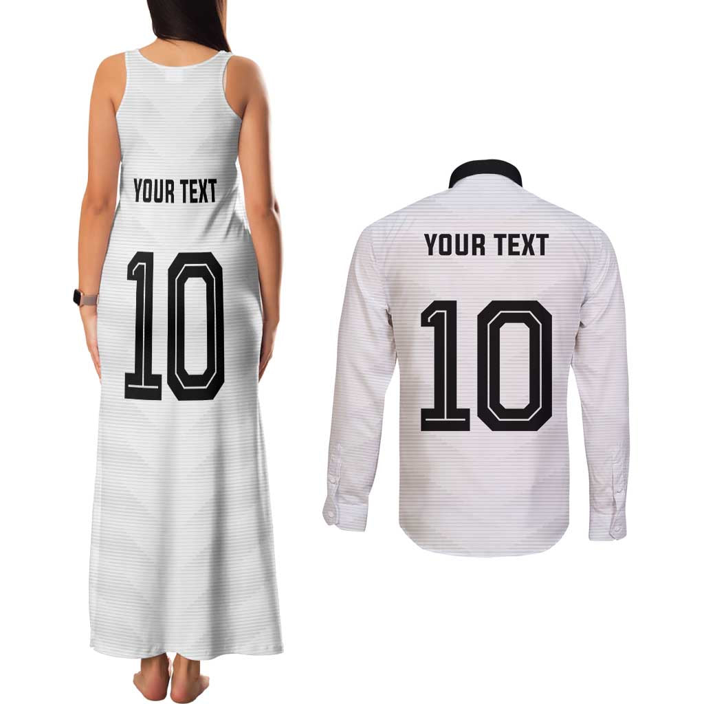 Custom Germany National Football Couples Matching Tank Maxi Dress and Long Sleeve Button Shirt Die Mannschaft 2026 - Wonder Print Shop