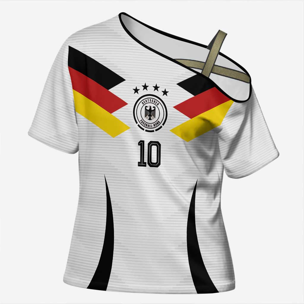 Custom Germany National Football Cross Shoulder Shirt Die Mannschaft 2026 - Wonder Print Shop
