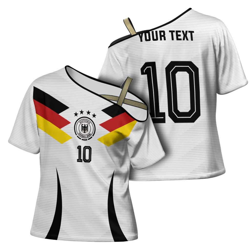 Custom Germany National Football Cross Shoulder Shirt Die Mannschaft 2026 - Wonder Print Shop