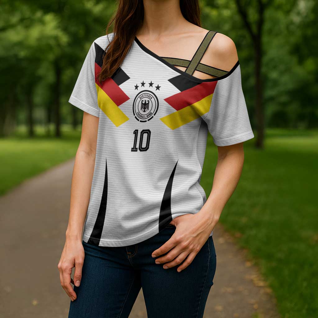 Custom Germany National Football Cross Shoulder Shirt Die Mannschaft 2026 - Wonder Print Shop