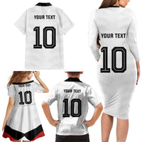 Custom Germany National Football Family Matching Long Sleeve Bodycon Dress and Hawaiian Shirt Die Mannschaft 2026 - Wonder Print Shop