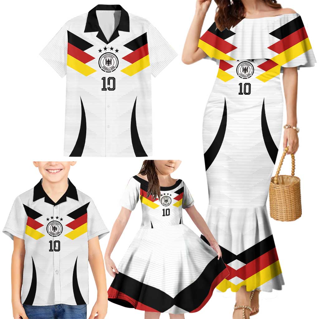 Custom Germany National Football Family Matching Mermaid Dress and Hawaiian Shirt Die Mannschaft 2026 - Wonder Print Shop