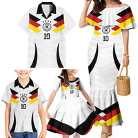 Custom Germany National Football Family Matching Mermaid Dress and Hawaiian Shirt Die Mannschaft 2026 - Wonder Print Shop