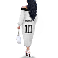 Custom Germany National Football Family Matching Off The Shoulder Long Sleeve Dress and Hawaiian Shirt Die Mannschaft 2026 - Wonder Print Shop