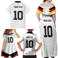 Custom Germany National Football Family Matching Off Shoulder Maxi Dress and Hawaiian Shirt Die Mannschaft 2026 - Wonder Print Shop