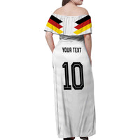 Custom Germany National Football Family Matching Off Shoulder Maxi Dress and Hawaiian Shirt Die Mannschaft 2026 - Wonder Print Shop