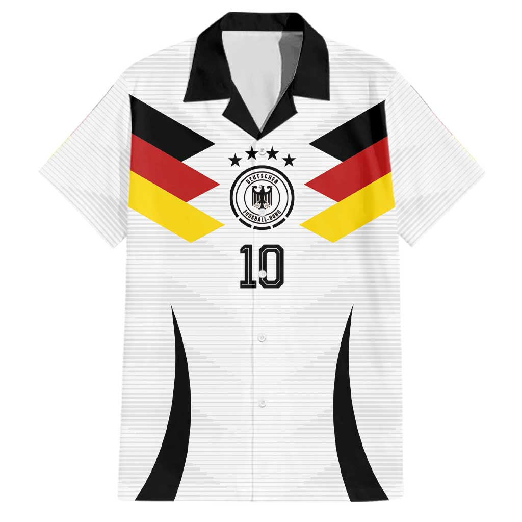 Custom Germany National Football Family Matching Off Shoulder Short Dress and Hawaiian Shirt Die Mannschaft 2026 - Wonder Print Shop