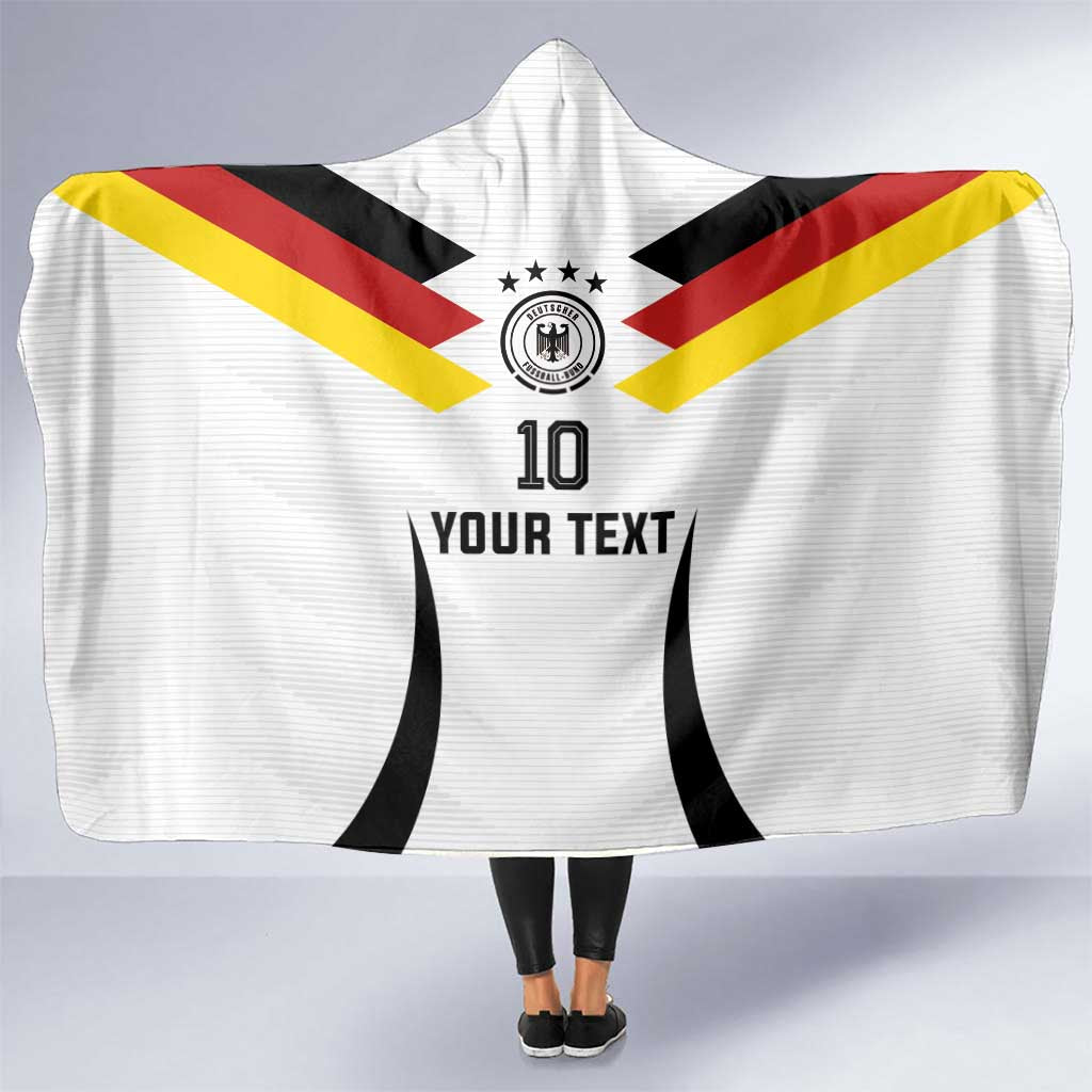 Custom Germany National Football Hooded Blanket Die Mannschaft 2026 - Wonder Print Shop