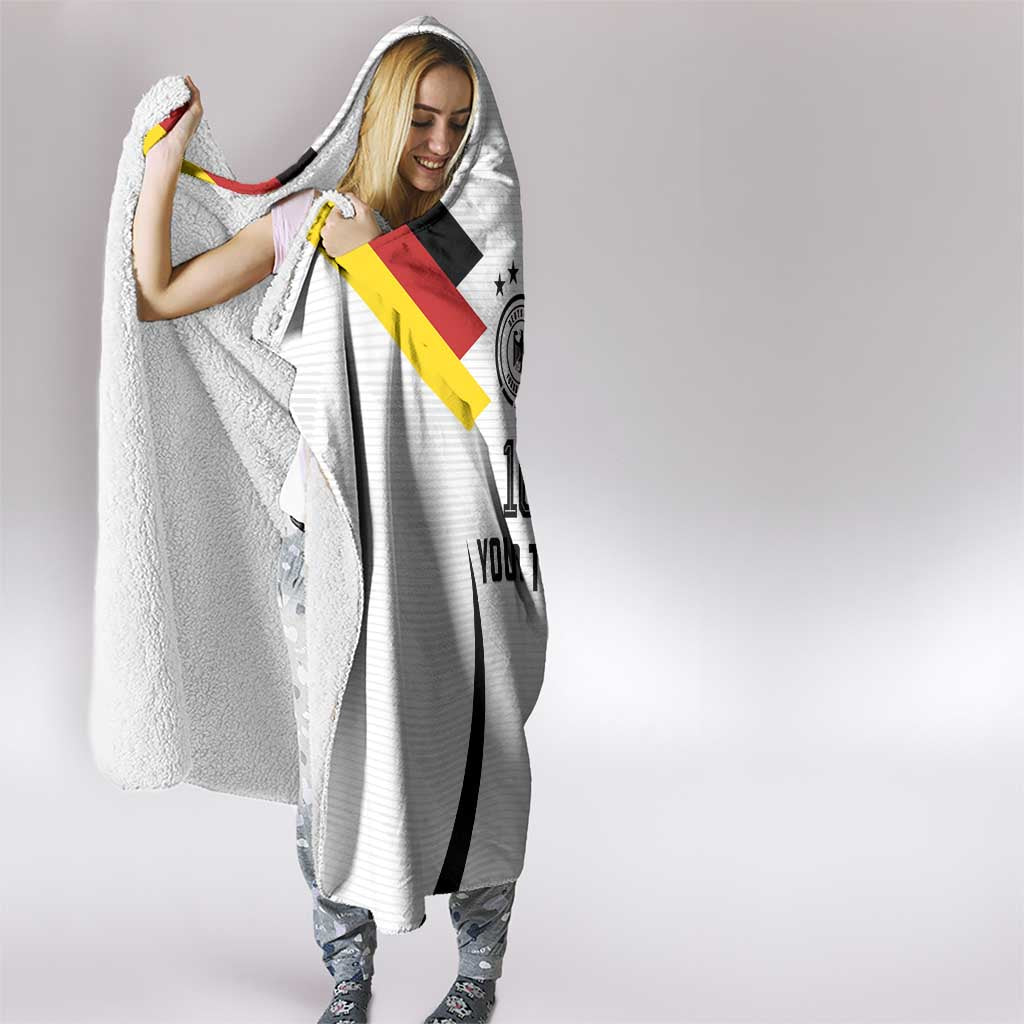 Custom Germany National Football Hooded Blanket Die Mannschaft 2026 - Wonder Print Shop