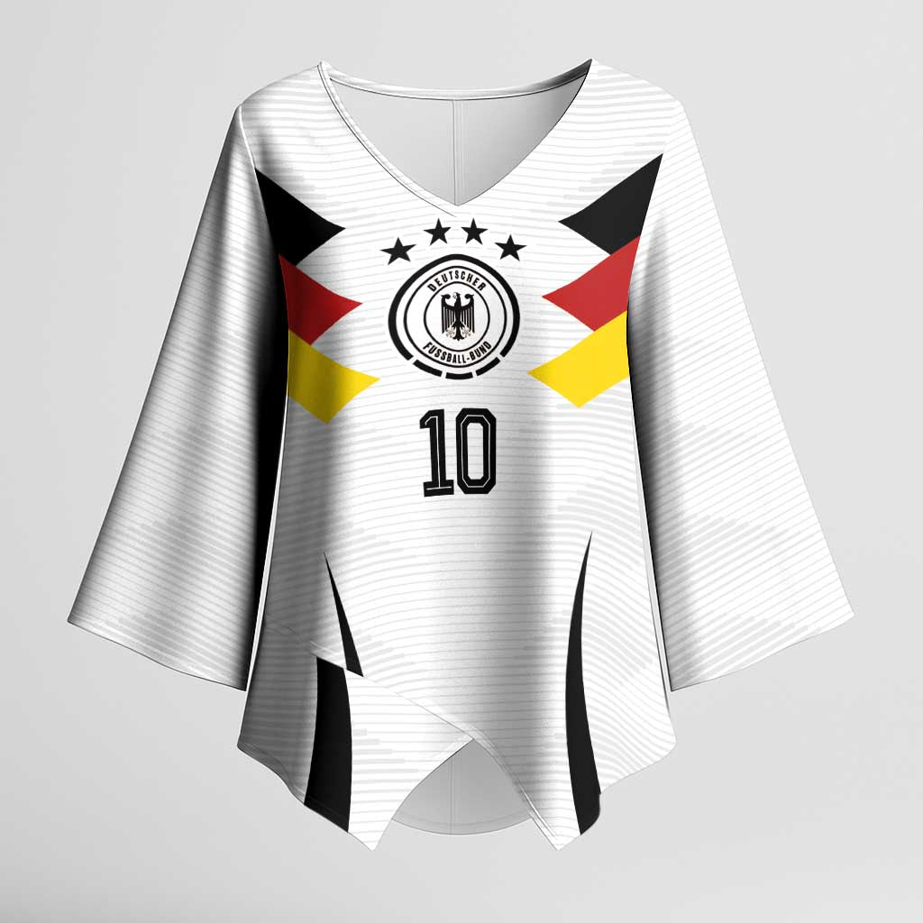 Custom Germany National Football Kimono Sleeve Blouse Die Mannschaft 2026 - Wonder Print Shop