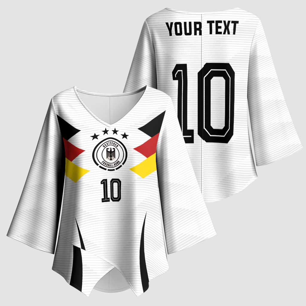 Custom Germany National Football Kimono Sleeve Blouse Die Mannschaft 2026 - Wonder Print Shop