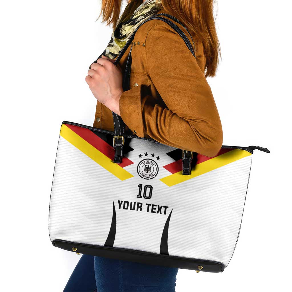 Custom Germany National Football Leather Tote Bag Die Mannschaft 2026 - Wonder Print Shop