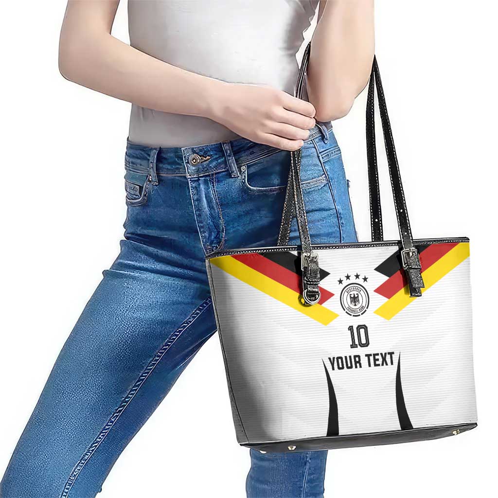 Custom Germany National Football Leather Tote Bag Die Mannschaft 2026 - Wonder Print Shop