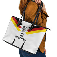 Custom Germany National Football Leather Tote Bag Die Mannschaft 2026 - Wonder Print Shop