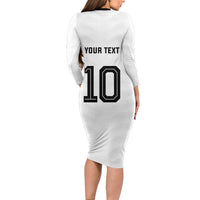 Custom Germany National Football Long Sleeve Bodycon Dress Die Mannschaft 2026 - Wonder Print Shop