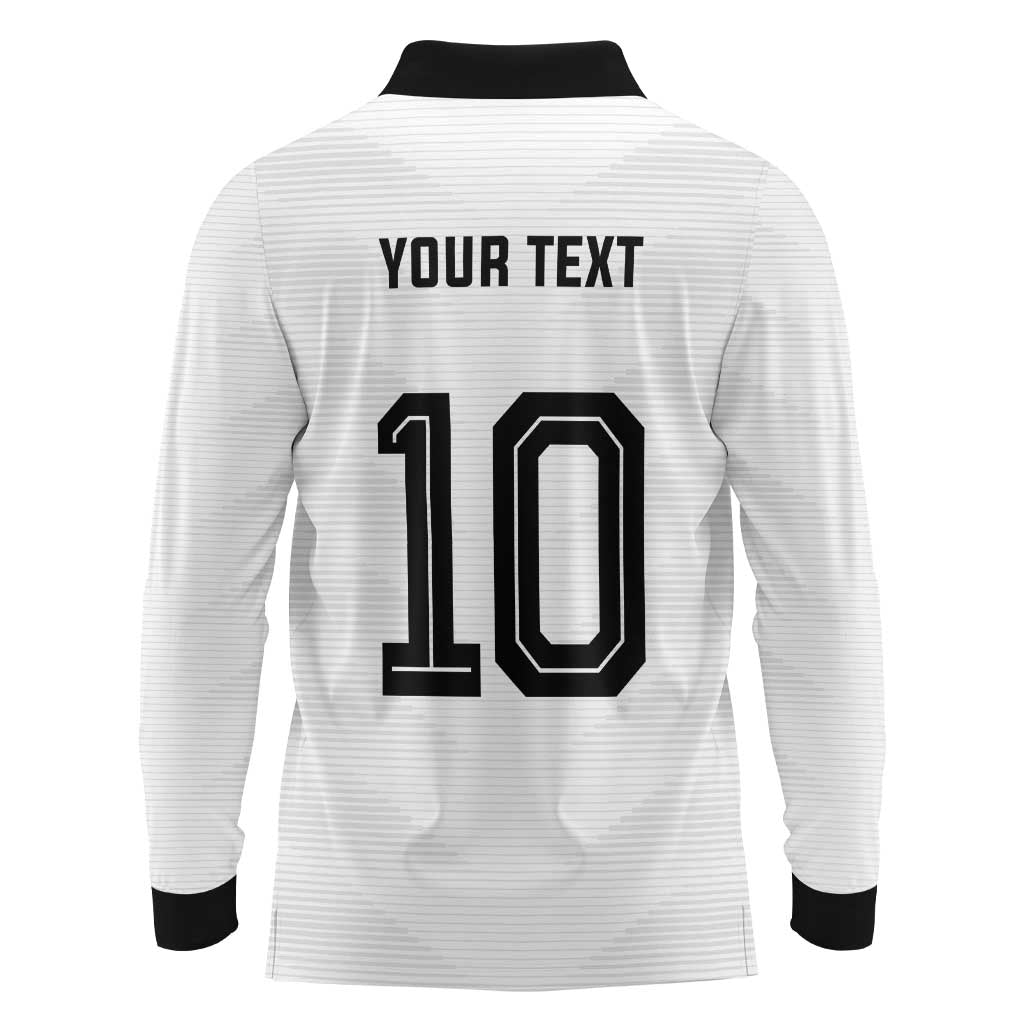 Custom Germany National Football Long Sleeve Polo Shirt Die Mannschaft 2026 - Wonder Print Shop