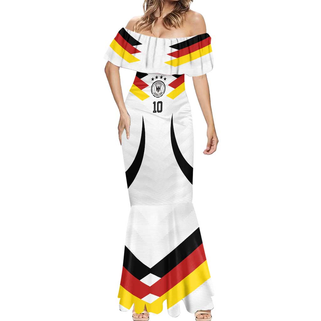 Custom Germany National Football Mermaid Dress Die Mannschaft 2026 - Wonder Print Shop