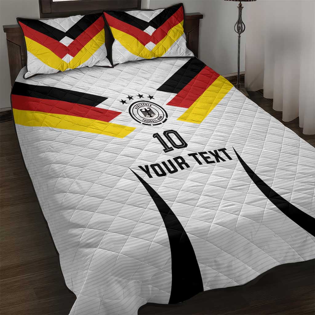 Custom Germany National Football Quilt Bed Set Die Mannschaft 2026 - Wonder Print Shop