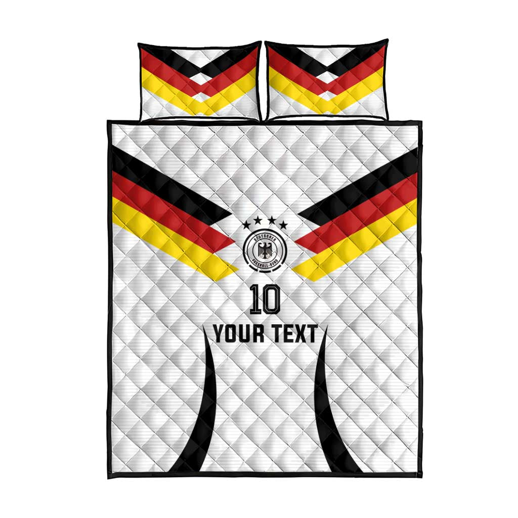 Custom Germany National Football Quilt Bed Set Die Mannschaft 2026 - Wonder Print Shop