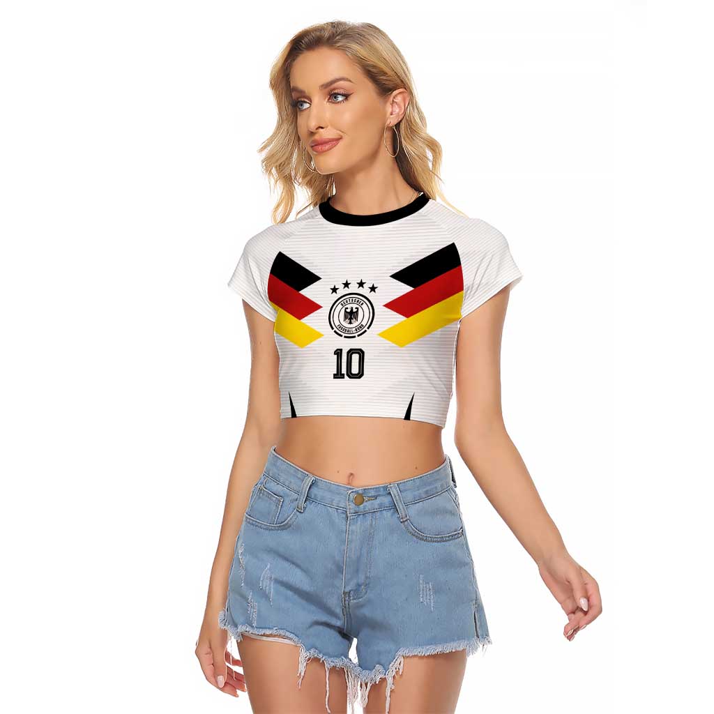 Custom Germany National Football Raglan Cropped T Shirt Die Mannschaft 2026 - Wonder Print Shop