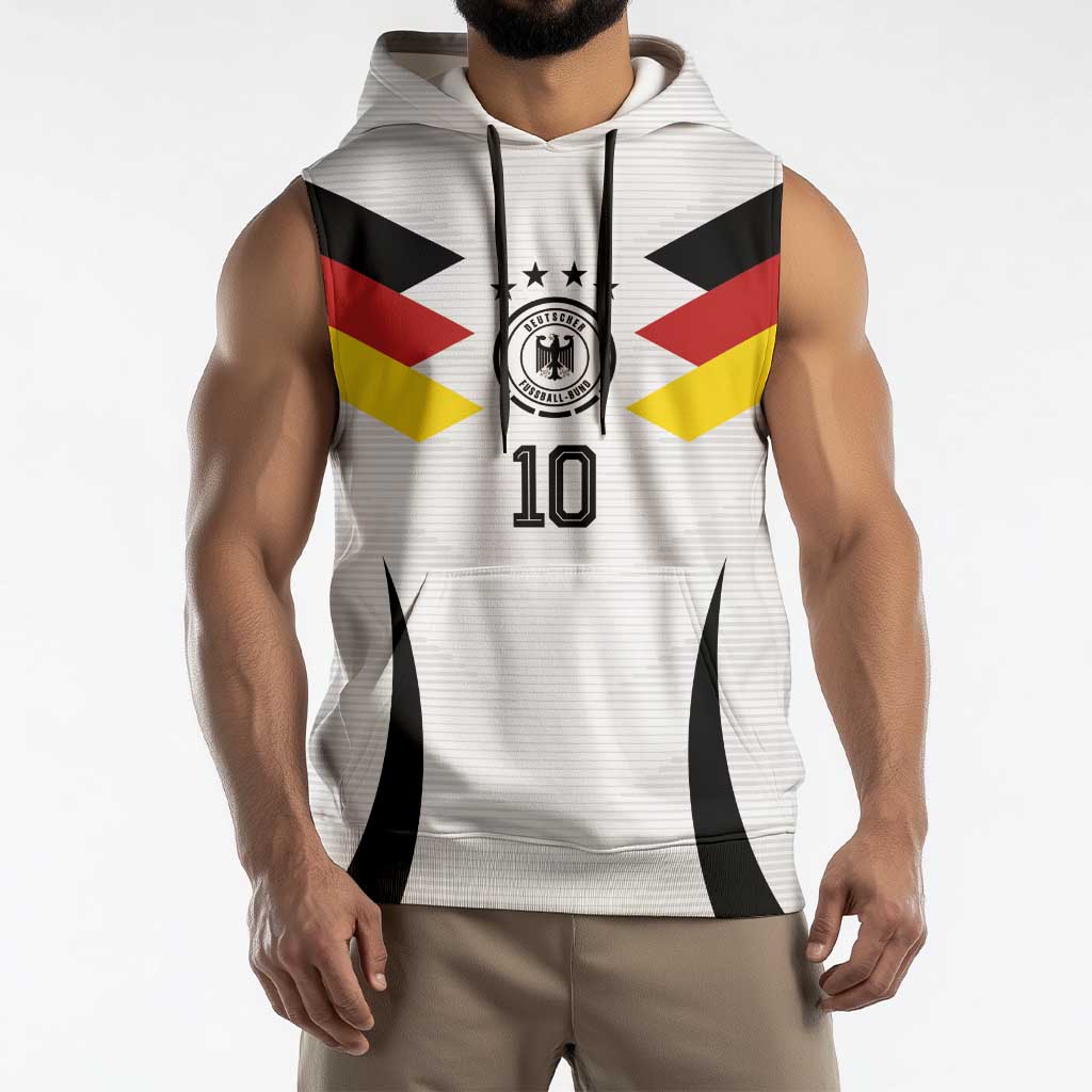 Custom Germany National Football Sleeveless Hoodie Die Mannschaft 2026 - Wonder Print Shop