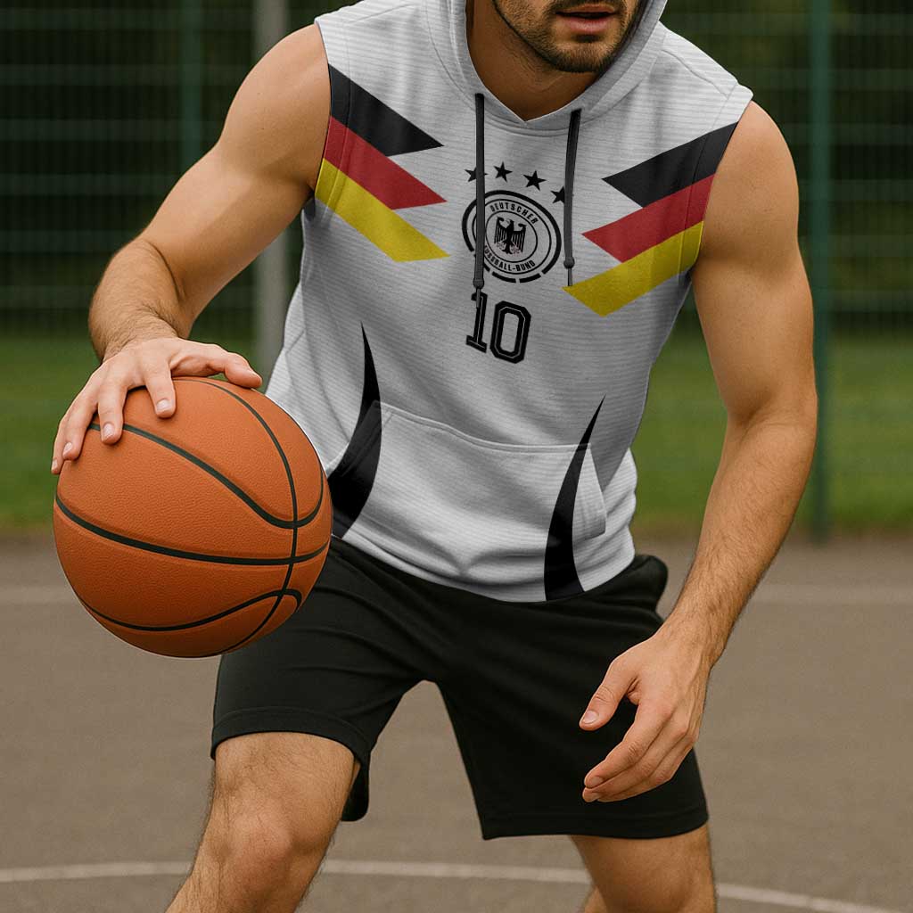 Custom Germany National Football Sleeveless Hoodie Die Mannschaft 2026 - Wonder Print Shop