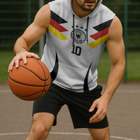 Custom Germany National Football Sleeveless Hoodie Die Mannschaft 2026 - Wonder Print Shop