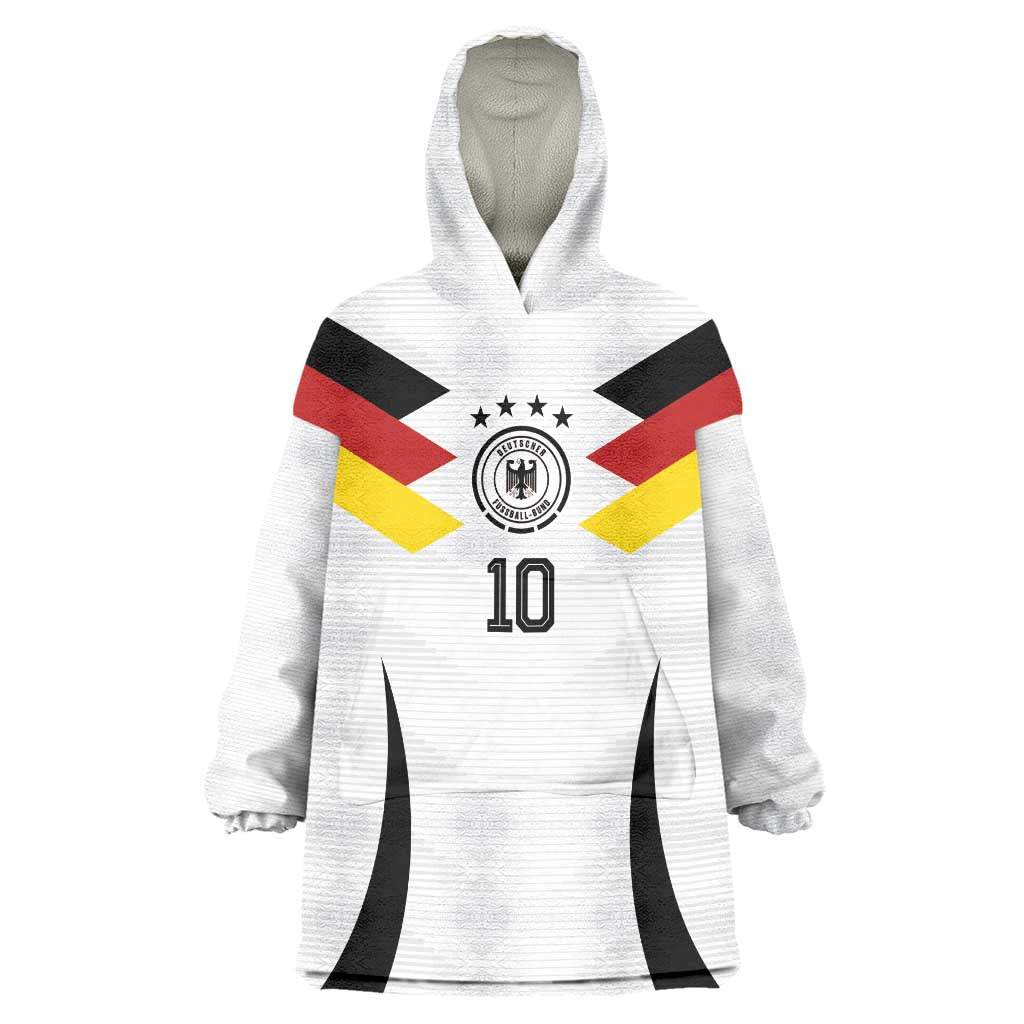 Custom Germany National Football Wearable Blanket Hoodie Die Mannschaft 2026 - Wonder Print Shop