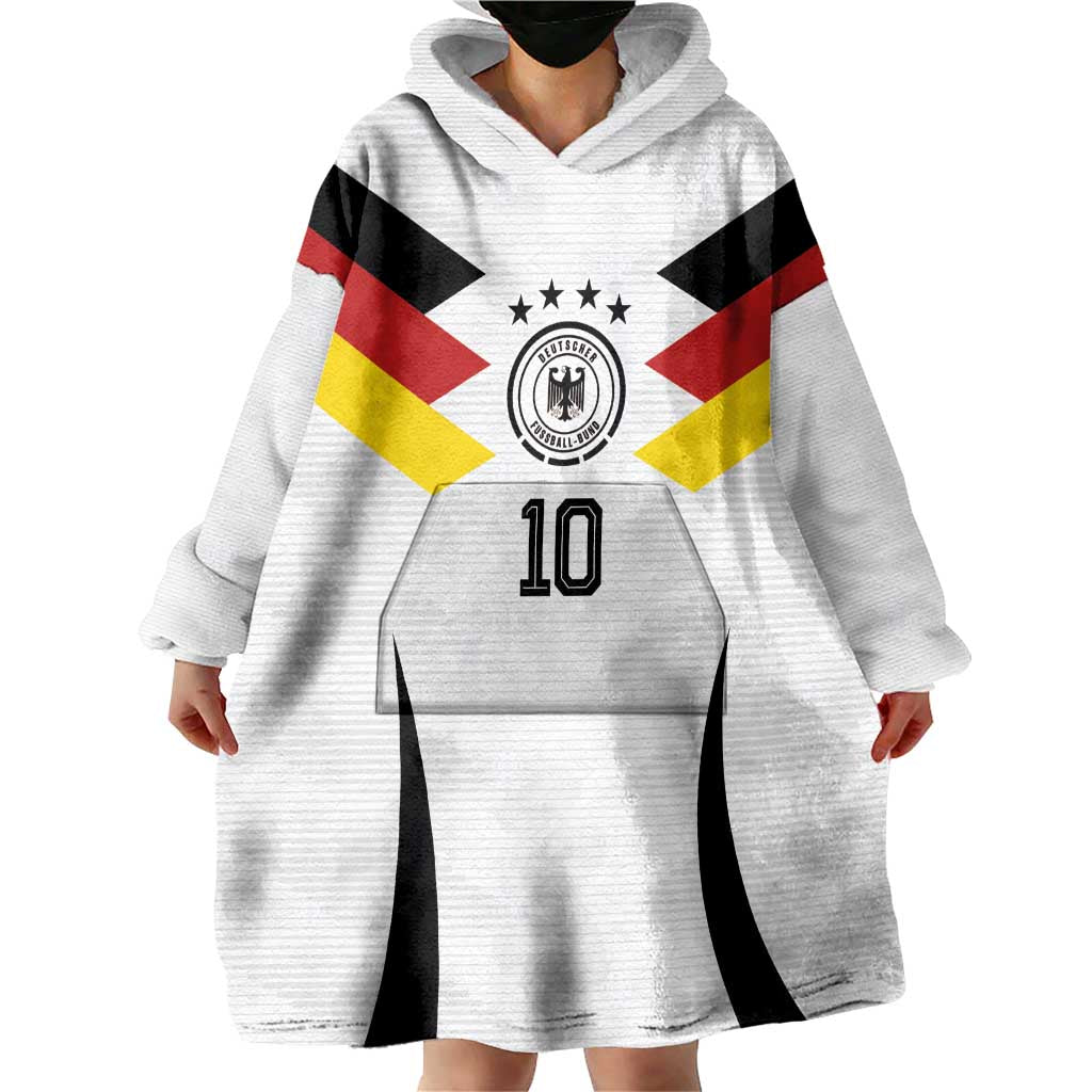 Custom Germany National Football Wearable Blanket Hoodie Die Mannschaft 2026 - Wonder Print Shop