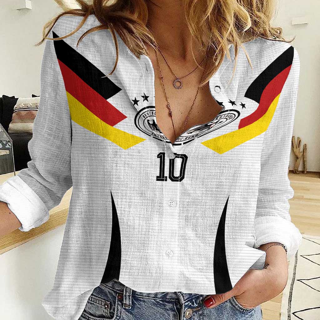 Custom Germany National Football Women Casual Shirt Die Mannschaft 2026 - Wonder Print Shop