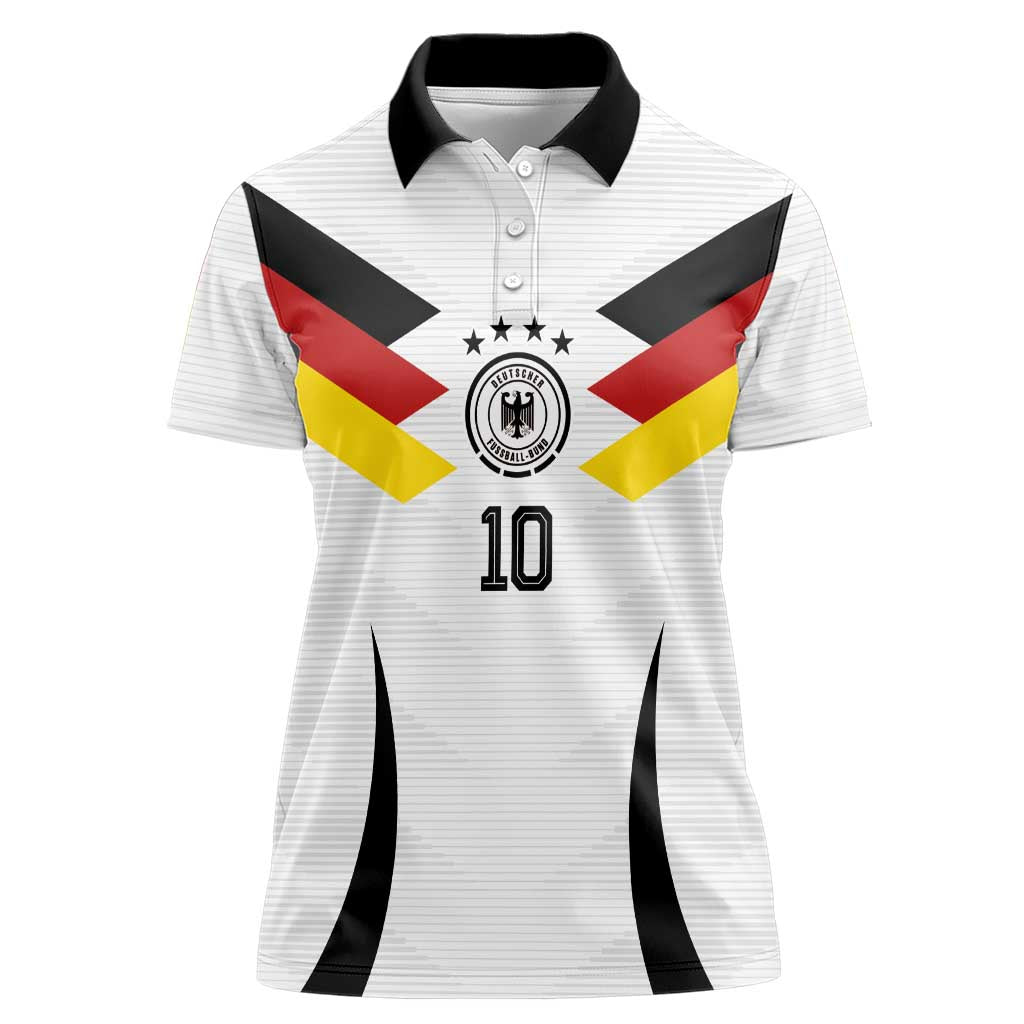 Custom Germany National Football Women Polo Shirt Die Mannschaft 2026 - Wonder Print Shop