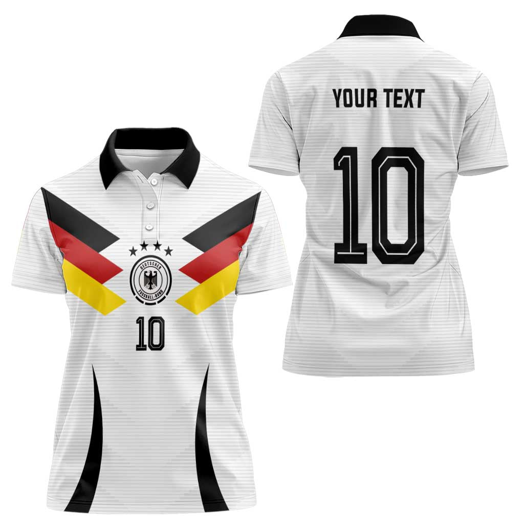 Custom Germany National Football Women Polo Shirt Die Mannschaft 2026 - Wonder Print Shop