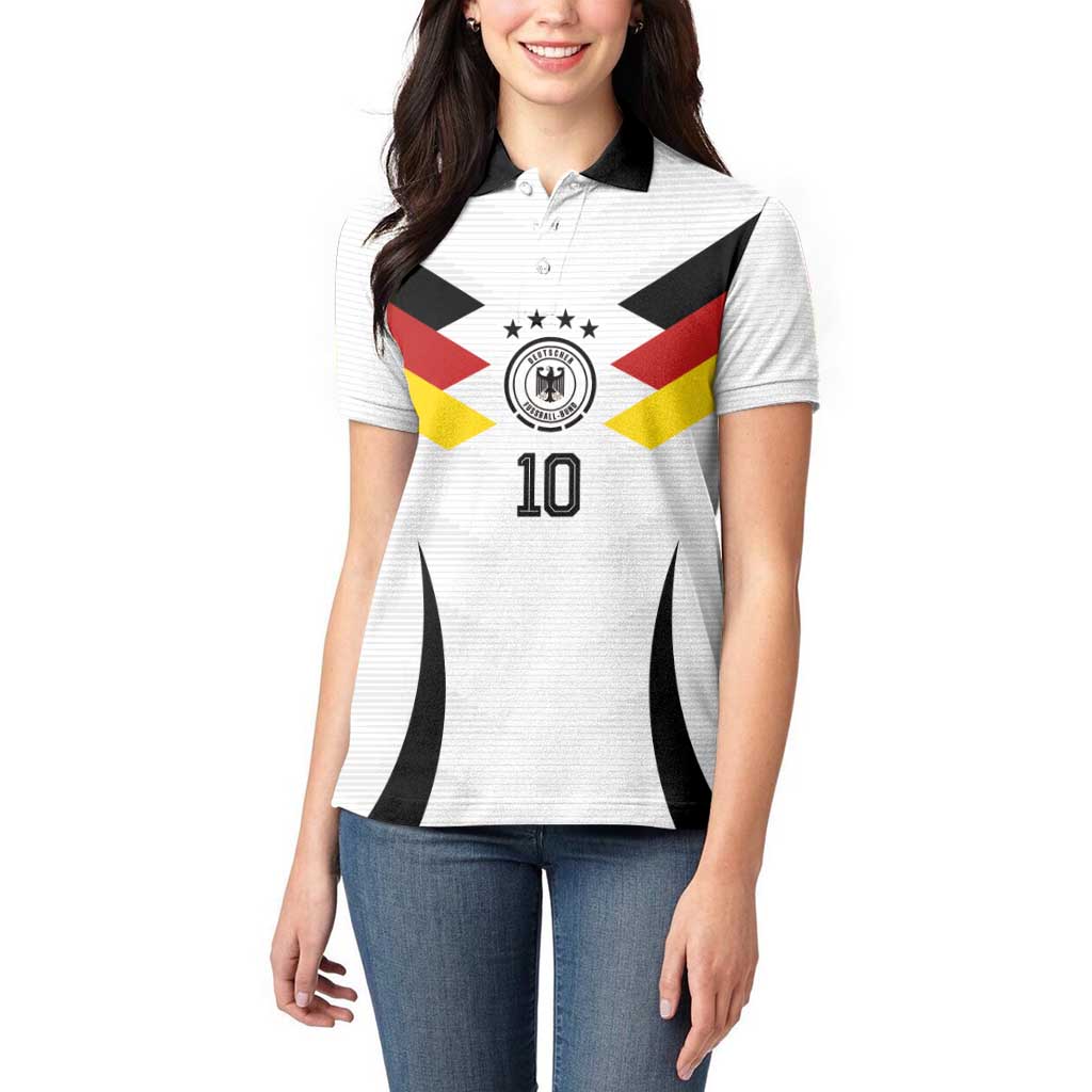 Custom Germany National Football Women Polo Shirt Die Mannschaft 2026 - Wonder Print Shop