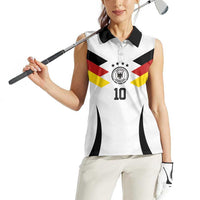 Custom Germany National Football Women Sleeveless Polo Shirt Die Mannschaft 2026 - Wonder Print Shop