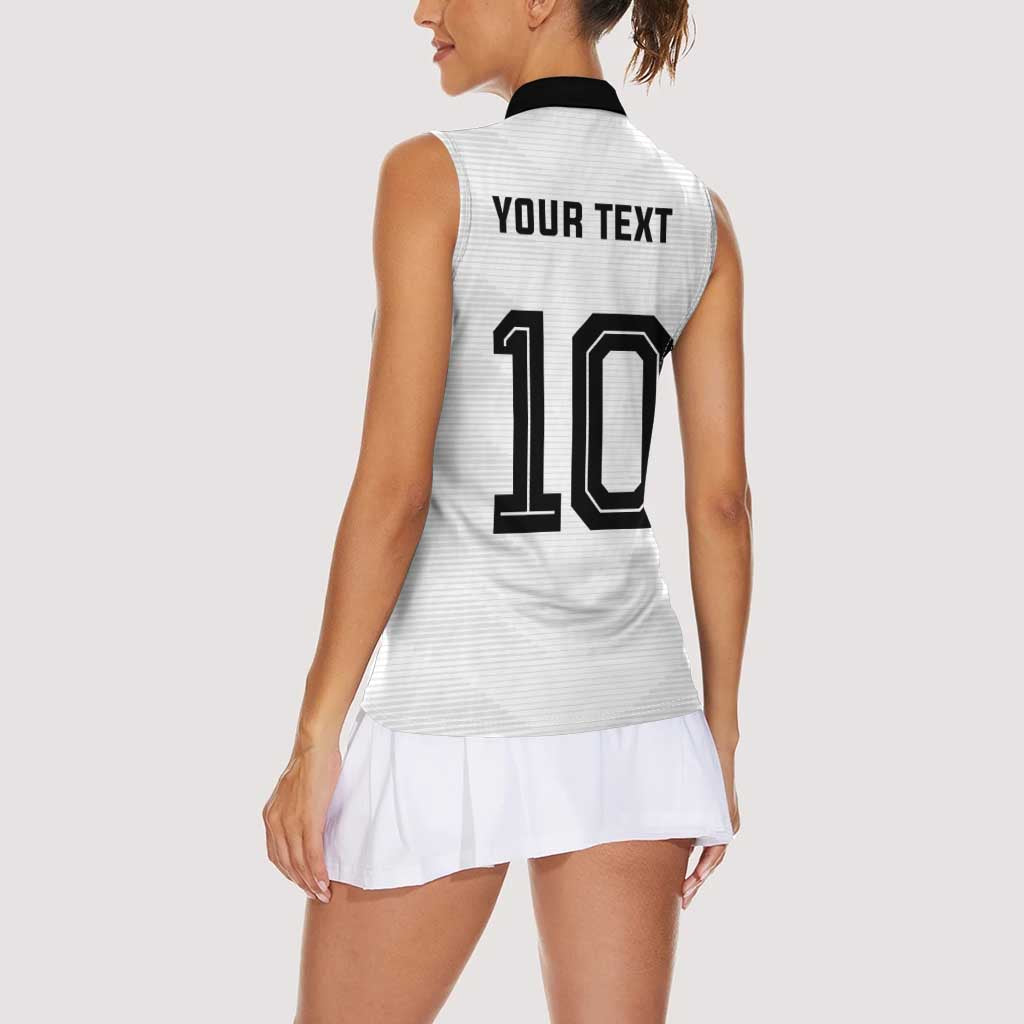 Custom Germany National Football Women Sleeveless Polo Shirt Die Mannschaft 2026 - Wonder Print Shop