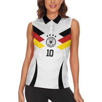 Custom Germany National Football Women Sleeveless Polo Shirt Die Mannschaft 2026 - Wonder Print Shop
