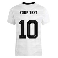 Custom Germany National Football Women V-Neck T-Shirt Die Mannschaft 2026 - Wonder Print Shop