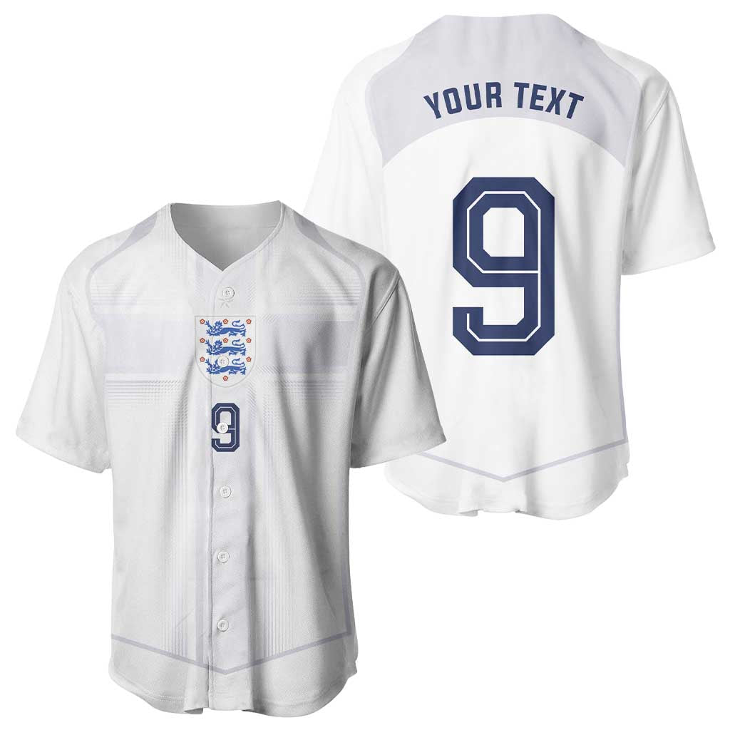 Custom England National Football Baseball Jersey The Three Lions-Sporty T90 Style - Wonder Print Shop